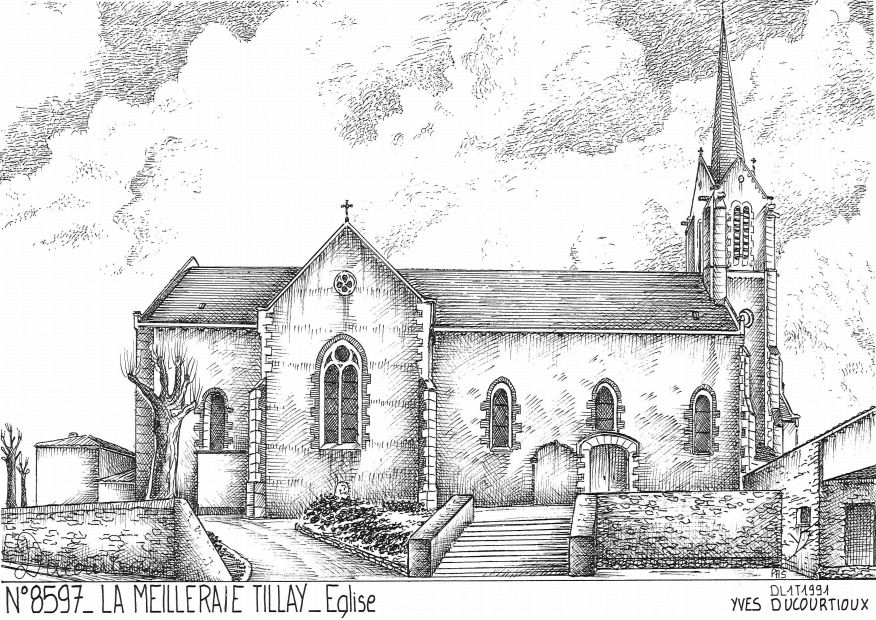 N 85097 - LA MEILLERAIE TILLAY - église